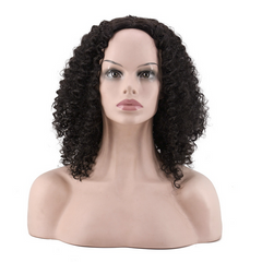 Short Curly Wavy Wig Black Synthetic Wigs Sexy Pop Cosplay Wigs Heat Resistant