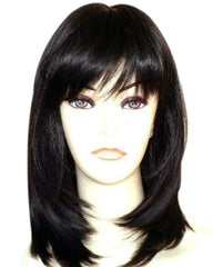 Women's Wig Long Straight Layers Black Synthetic Hair wigs for Women